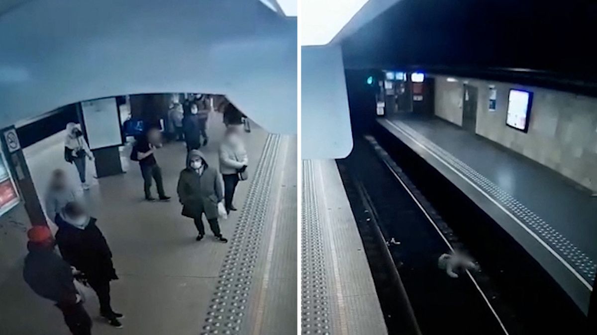 Muž v Bruselu srazil ženu pod metro. Její život zachránil hbitý řidič soupravy